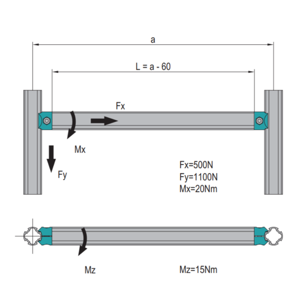 90° Inner Connector D28 Aluminum Alloy - Imagen 2
